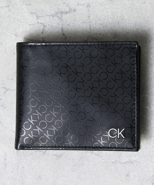 【新品】カルバンクライン 2つ折り財布 CKロゴレディースウォレット 軽量 黒 Calvin Klein（カルバン・クライン） 財布 レディース 2つ折り 折財布