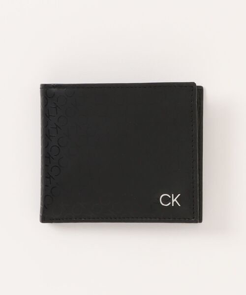 【新品】カルバンクライン 2つ折り財布 CKロゴレディースウォレット 軽量 黒 Calvin Klein（カルバン・クライン） 財布 ロゴ2つ折り財布 メンズ