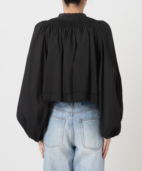 plage（プラージュ） ブラウス シャツ IND VOIL SHIRRING ブラウス