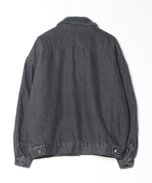 「MAISON DE THERESE」 デニムジャケット SMALL ブラック レディース_画像2