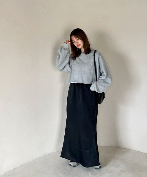 「feepur」 スウェットカットソー MEDIUM ブラック レディース_画像7