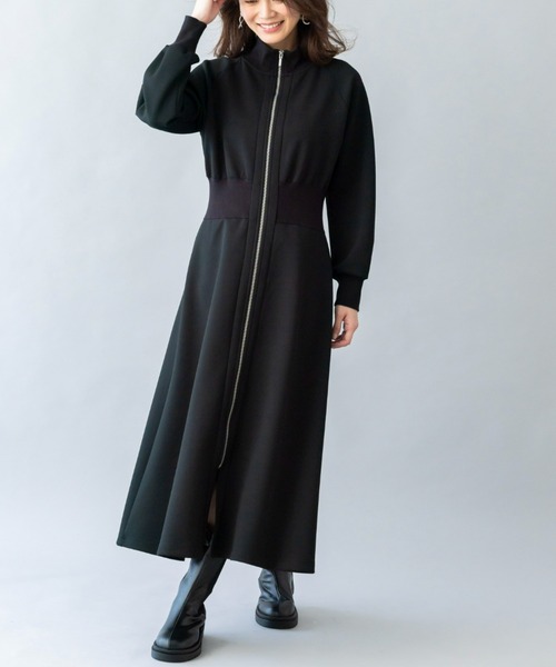 「UNDOVE」 長袖ワンピース MEDIUM ブラック レディース_画像7