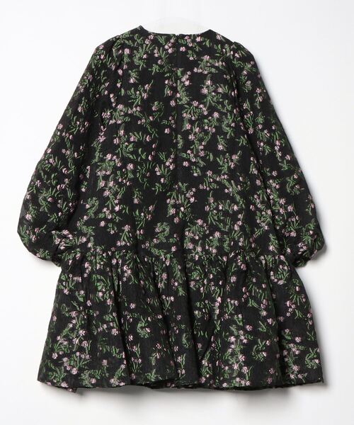 「CAROLINA GLASER」 7分袖ワンピース ONE SIZE ブラック レディース_画像2