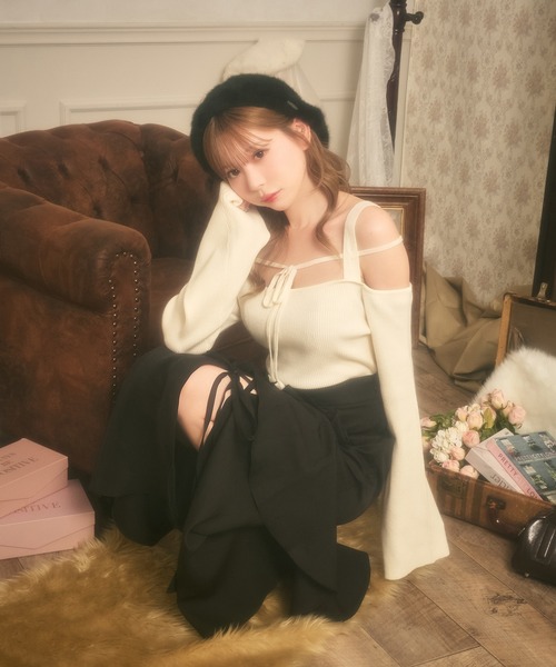「apres jour」 ロングスカート X-LARGE ブラック レディース_画像3