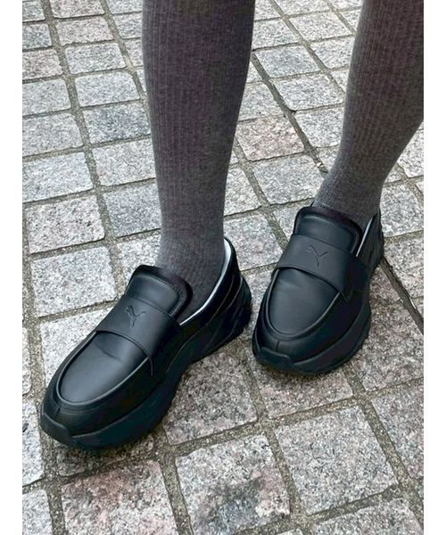 「PUMA」 シューズ 23.5 ブラック レディース