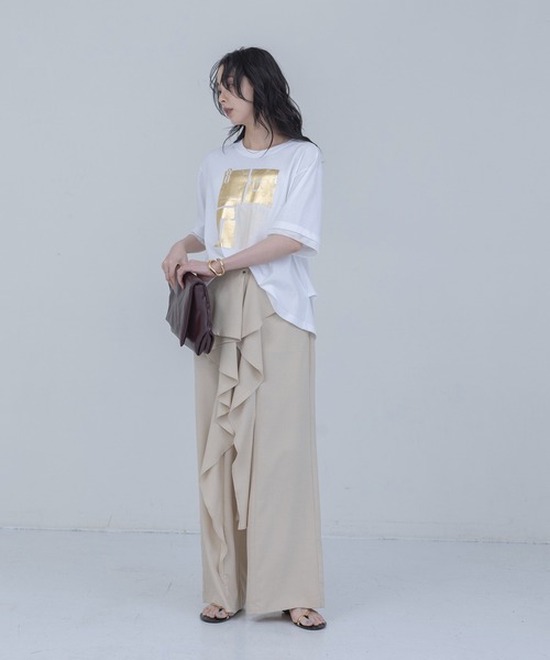 Eimee Law（エイミーロウ） ワイドパンツ パンツ ドレープフリル