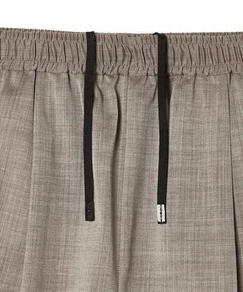 ハーフパンツ ワイドパンツ パンツ 2TUCK EASY HALF PANTS メンズ レディースの画像