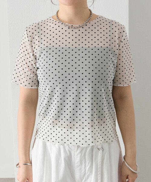 mystic（ミスティック） tシャツ 半袖 ドットシアーTOPS レディース