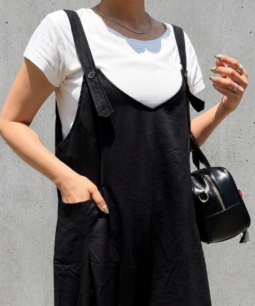 TODAYFUL 「TODAYFUL」 オーバーオール 36inch ブラック レディース