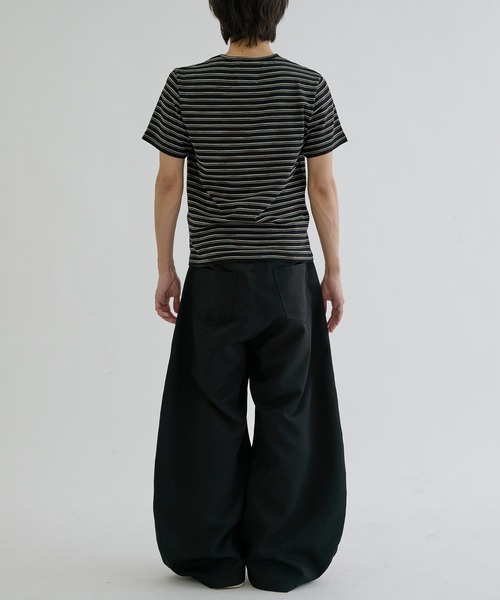 ワイドパンツ スラックス Switch seam flare slacks / スイッチシーム
