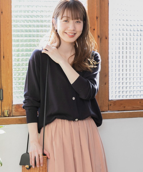 「URBAN RESEARCH Sonny Label」 ニットカーディガン FREE ベージュ レディース_画像2