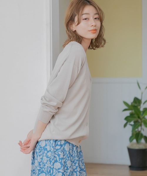 「URBAN RESEARCH Sonny Label」 ニットカーディガン FREE ベージュ レディース_画像8