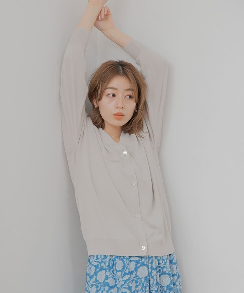 「URBAN RESEARCH Sonny Label」 ニットカーディガン FREE ベージュ レディース_画像9