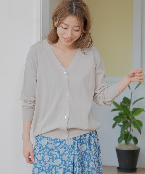 「URBAN RESEARCH Sonny Label」 ニットカーディガン FREE ベージュ レディース_画像10