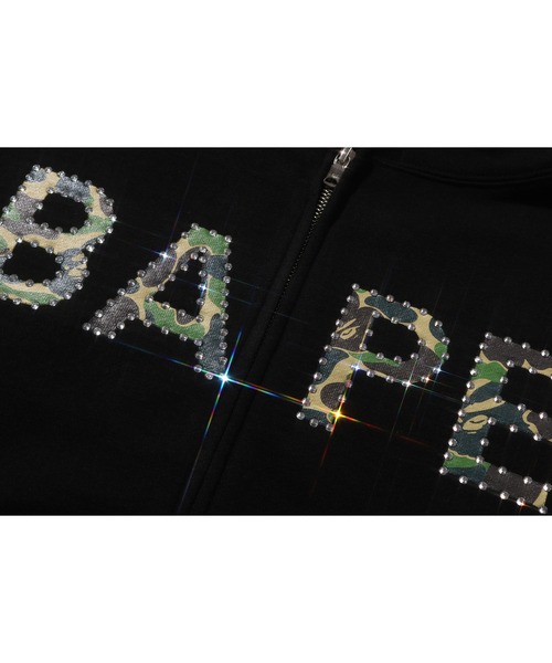 A BATHING APE（アベイシングエイプ） パーカー ABC CAMO CRYSTAL LOGO