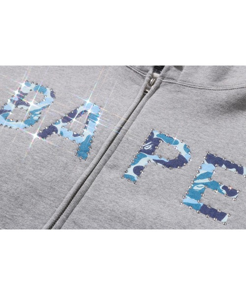 A BATHING APE（アベイシングエイプ） パーカー ABC CAMO CRYSTAL LOGO