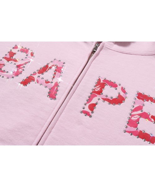A BATHING APE（アベイシングエイプ） パーカー ABC CAMO CRYSTAL LOGO