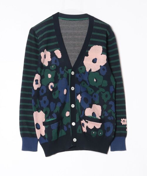 sacai カーディガン ネイビー×グレー サイズ2 sacai（サカイ） ニットカーディガン 2 ネイビー メンズ : ZOZOTOWN