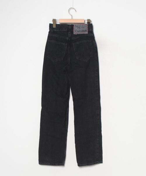 「R.H. Vintage」 デニムパンツ 23 ブラック レディース_画像2