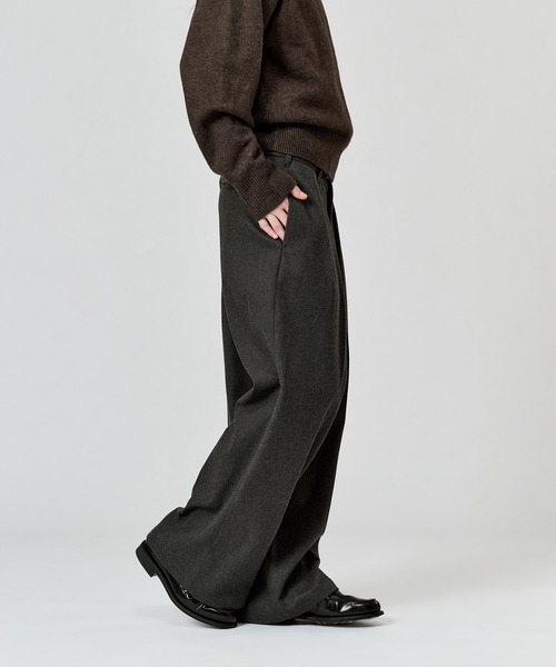 Phlannel（フランネル） ワイドスラックス WETTEMPT ワイドパンツ スラックス FLANNEL 2 TUCK SLACKS