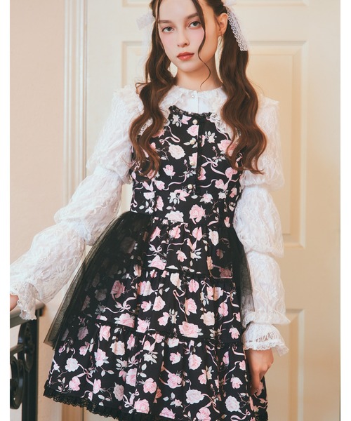 mellfy memory（メルフィーメモリー） ワンピース Rose perfume tulle