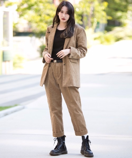 にタックが パンツ LADIES KT Corduroy PANTS ZOZOTOWN PayPayモール店 - 通販 - PayPayモール カテゴリ