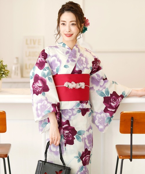 yulie 浴衣 ＼15種類から選べるレディース3点セット／「大人浴衣+半巾
