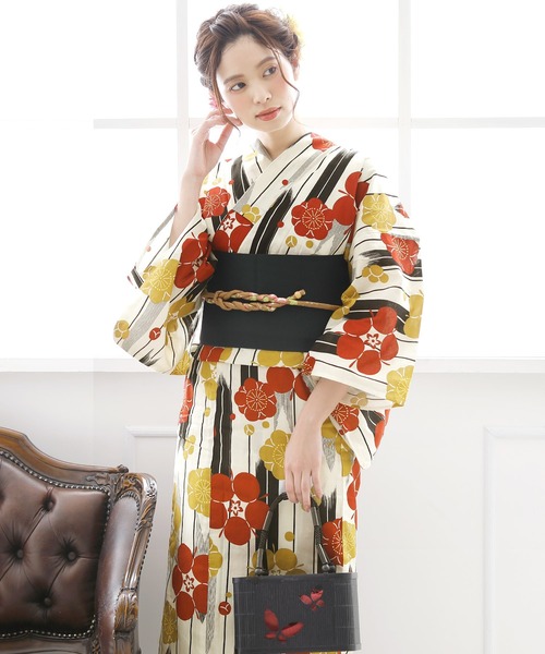 yulie 浴衣 ＼15種類から選べるレディース3点セット／「大人浴衣+半巾