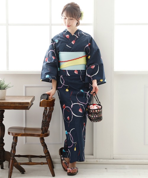 yulie 浴衣 ＼15種類から選べるレディース3点セット／「大人浴衣