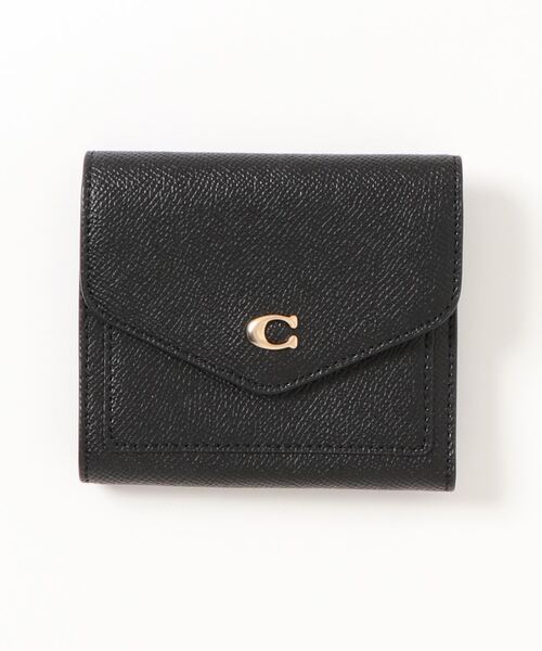 美品 COACH ウィン スモール ウォレット レザー PVC ブラウン系