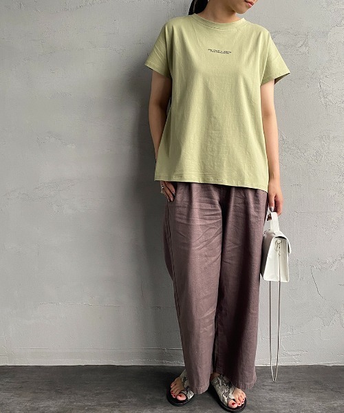 みんみんごー様　新品タグ付き　BEIGE. リネンパンツ ワイドタックチノパンツ(M BEIGE): パンツ｜PMbox P&M OFFICIAL
