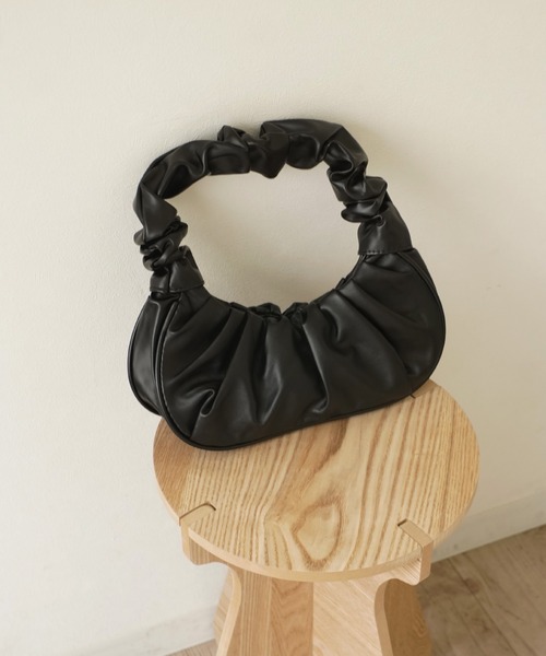 ハンドバッグ 「 ammy. / エイミードット 」 ギャザー ハンドル ミニ