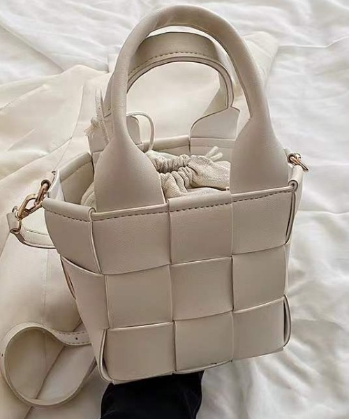 deux amour ショルダーバッグ バッグ 2wayクロス編みバッグ