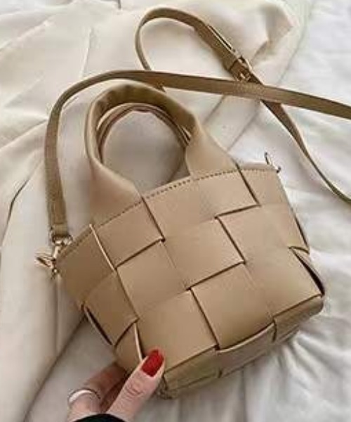 deux amour ショルダーバッグ バッグ 2wayクロス編みバッグ レディース
