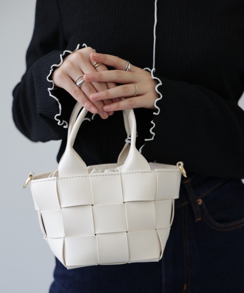 deux amour ショルダーバッグ バッグ 2wayクロス編みバッグ