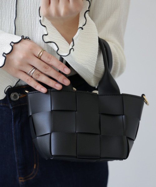 deux amour ショルダーバッグ バッグ 2wayクロス編みバッグ