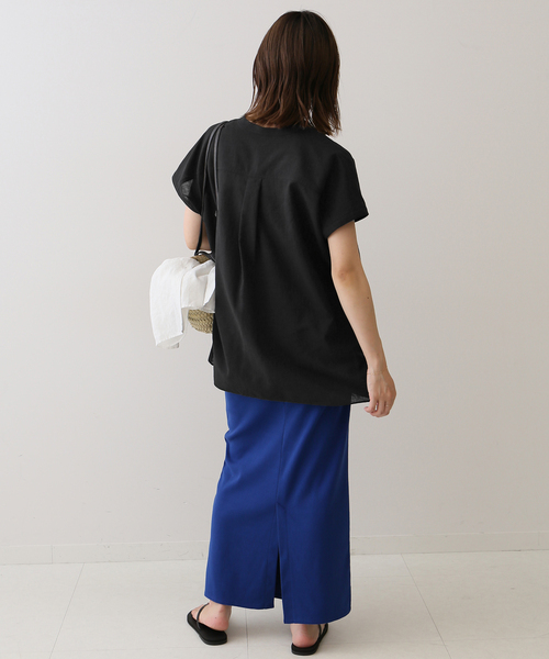 SLOBE IENA（スローブイエナ） ブラウス シャツ 半袖 スラブボイル
