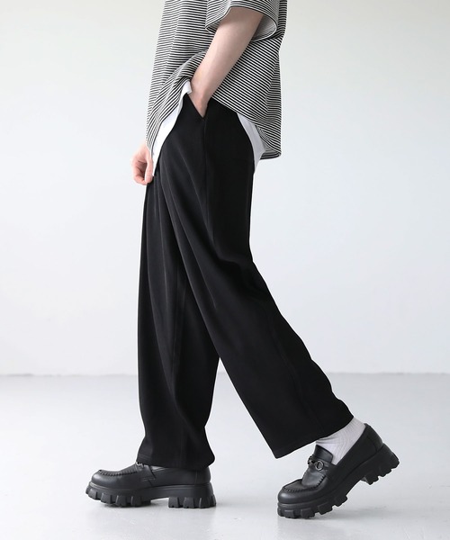 パンツ セミワイドタックバルーンパンツ メンズ レディース