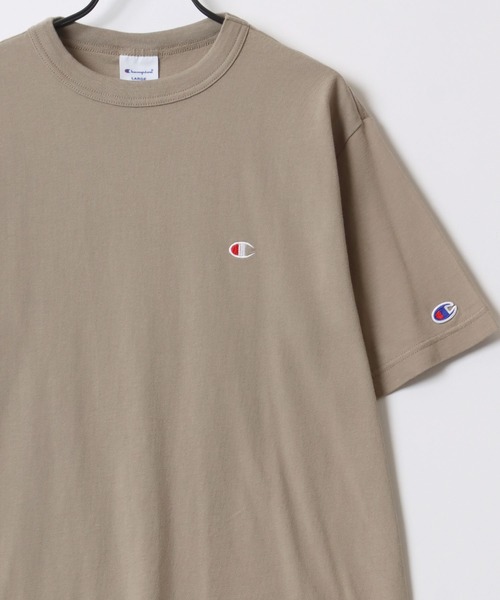 チャンピオン刺繍目玉ワンポイントスリーブロゴTシャツtシャツワントーン雰囲気無地 Champion - チャンピオン刺繍目玉ワンポイントスリーブロゴTシャツt