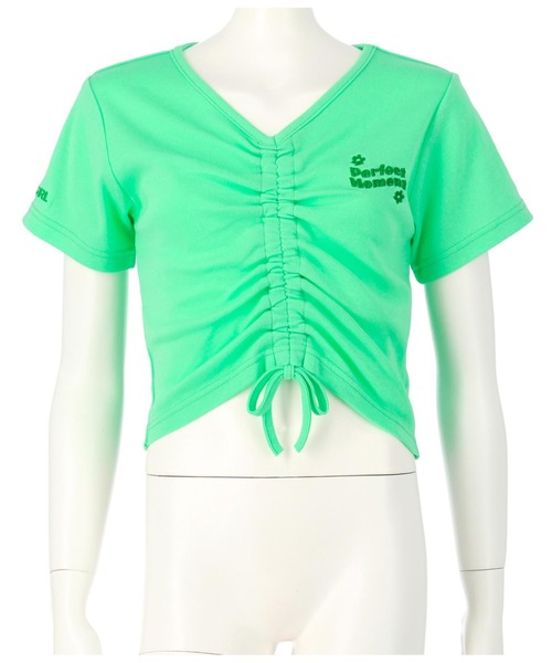 ANNARITA N 売れ筋商品|||アナリタエヌ Tシャツ トップス レディース Tops Green ANAP GiRL tシャツ シャーリングトップスカットソー キッズ 子供