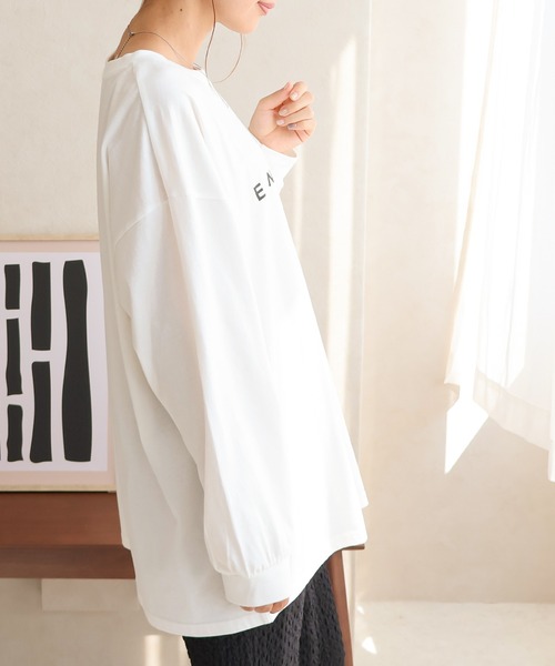 Social GIRL（ソーシャルガール） tシャツ オーバーサイズロゴロングT