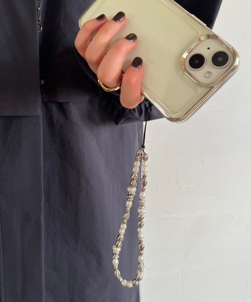 Me%（ミィパーセント） モバイルアクセサリー パールメタルチャーム