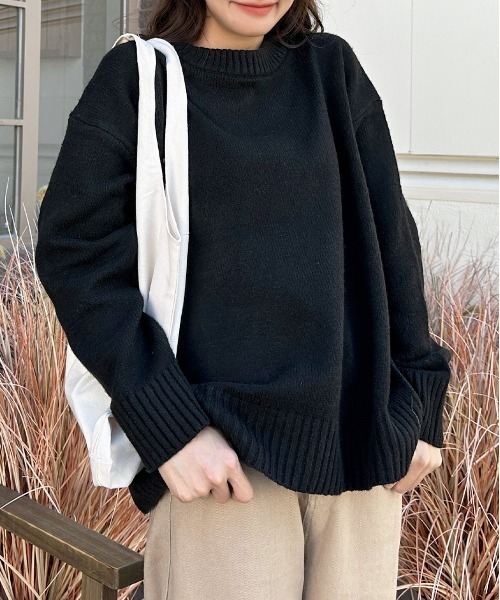 ad thie（アドティエ） ニット セーター クルーネック メランジニット