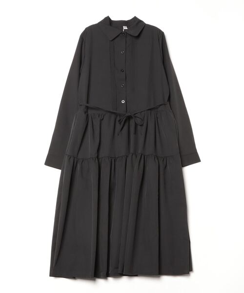 gossip!ロサンゼルス ワンピース ラペル フレアギャザーワンピース