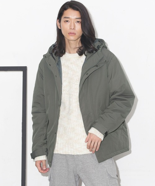 36507 メンズ中綿入りブルゾン緑色サイズL