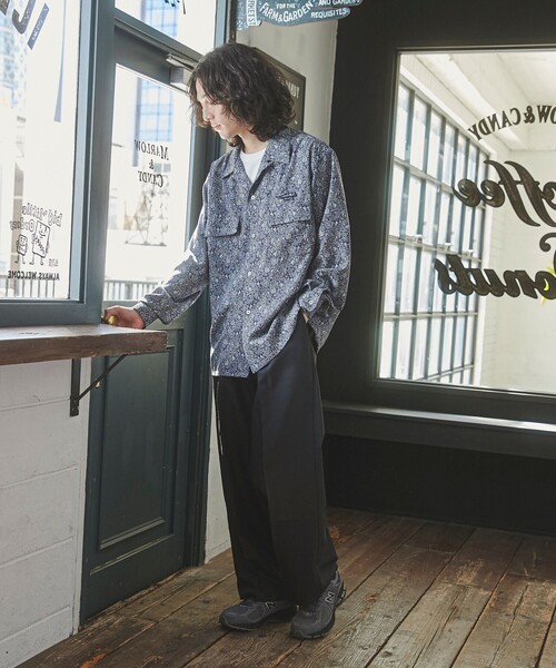 TOWNCRAFT（タウンクラフト） シャツ 別注ペイズリーオープンカラー