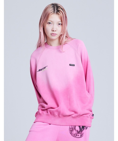 トレーナー スウェット gradation logo sweat top レディース メンズ_3
