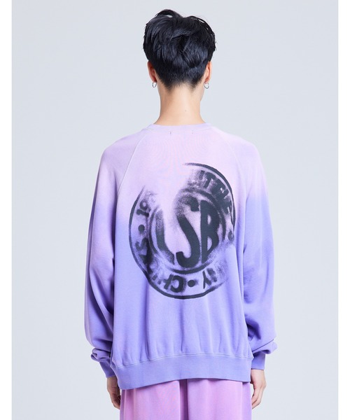 トレーナー スウェット gradation logo sweat top レディース メンズ_16