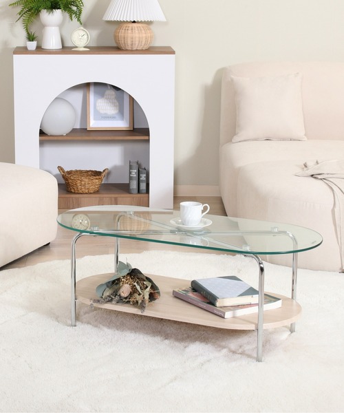 emesuelee 家具 ガラスセンターテーブル : ZOZOTOWN Yahoo!店 - 通販