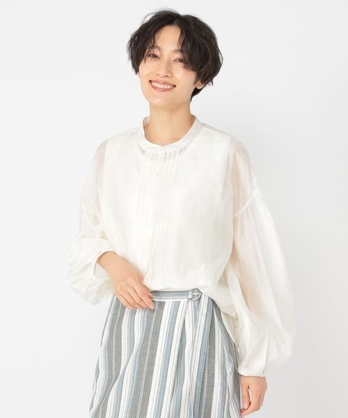 ブラウス シャツ 「ウタオ」ポワンスリーブブラウス レディース